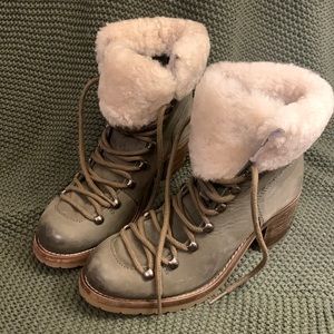 green boots. Size 7.5. Steven by Steve Madden